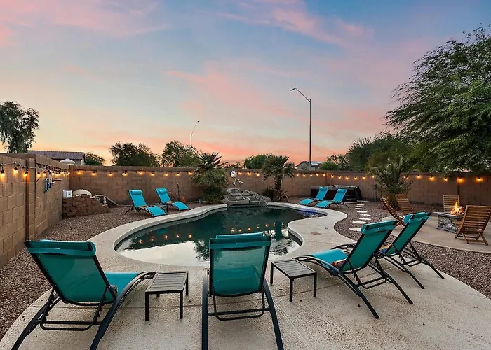 Reset & Rally! Heated Pool Firepit Bbq 17 Ppl Villa Casa Grande
