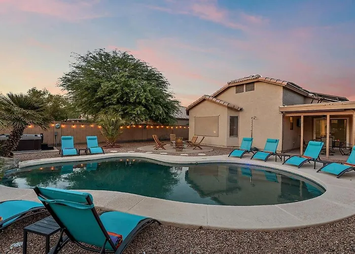 Villa Reset & Rally! Heated Pool Firepit Bbq 17 Ppl Casa Grande