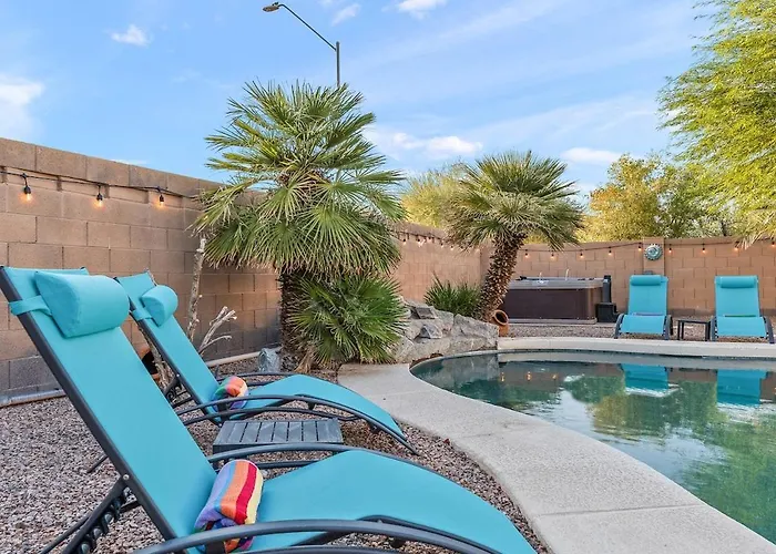 Villa Reset & Rally! Heated Pool Firepit Bbq 17 Ppl Casa Grande