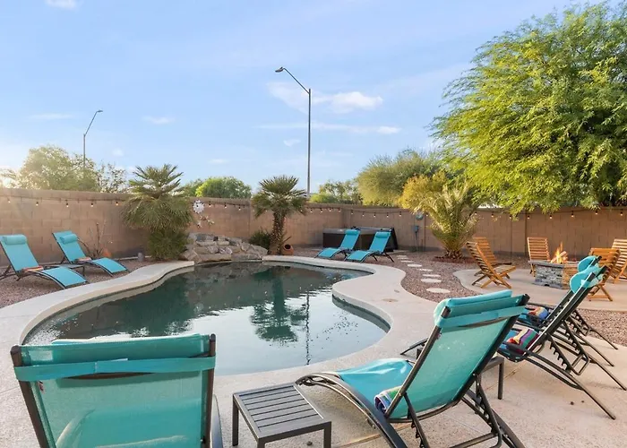 Reset & Rally! Heated Pool Firepit Bbq 17 Ppl Casa Grande